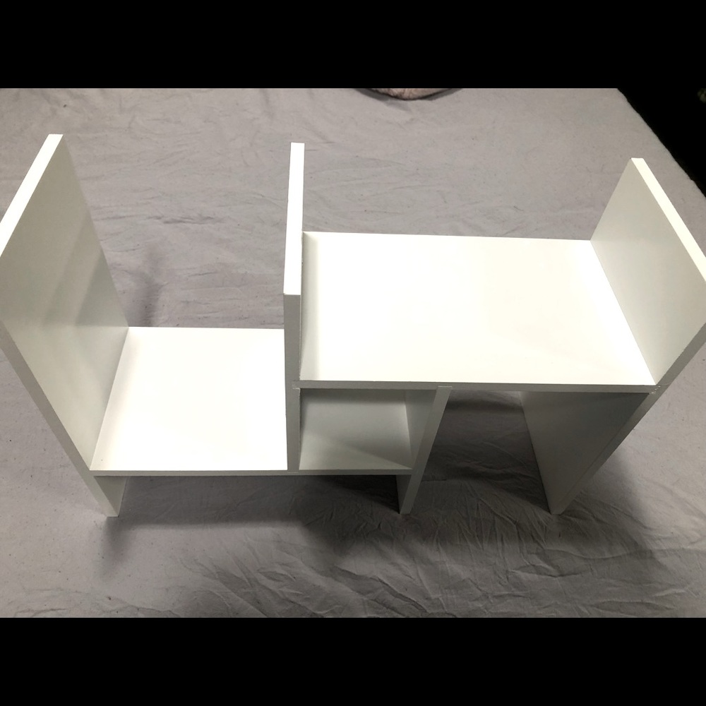 White shelf